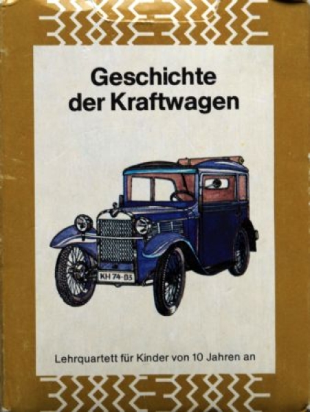 Altenburg Spielkarten "Geschichte der Kraftwagen" 1988 Cardgame (0813)